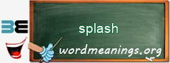 WordMeaning blackboard for splash